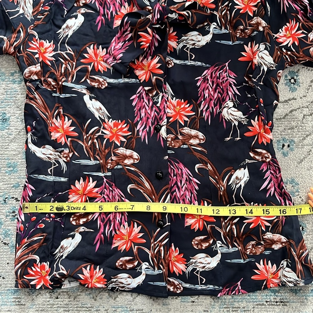 NWT Blue Heron Bow-Front Hell Bunny Top - Picture 9 of 16